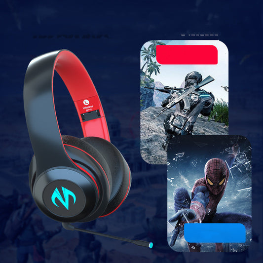 Wireless Headset Bluetooth Sports Gaming Headset Low-Latency Music Light-Emitting Headset